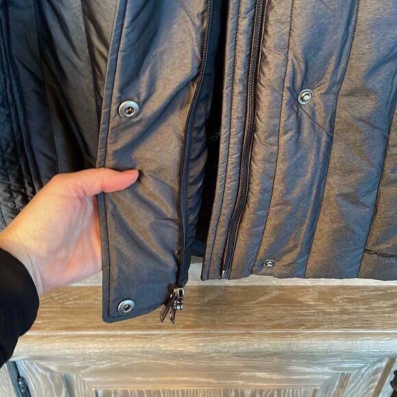 EXOFFICIO - Women’s Cosima Jacket Coat Small Petite (4-6) in grey black NWOT - Picture 7 of 15